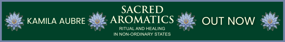 Sacred Aromatics banner - out now